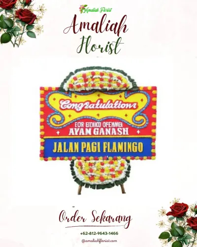 Bunga Papan Congratulation di Bandar Lor